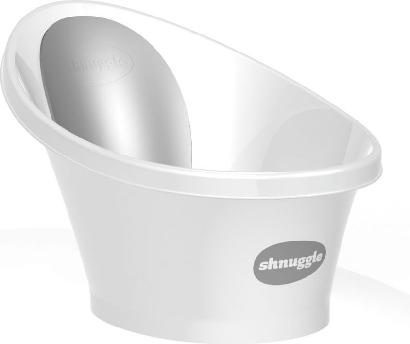 Shnuggle SHNUGGLE Vanička bílá s šedou opěrkou - obrázek 1