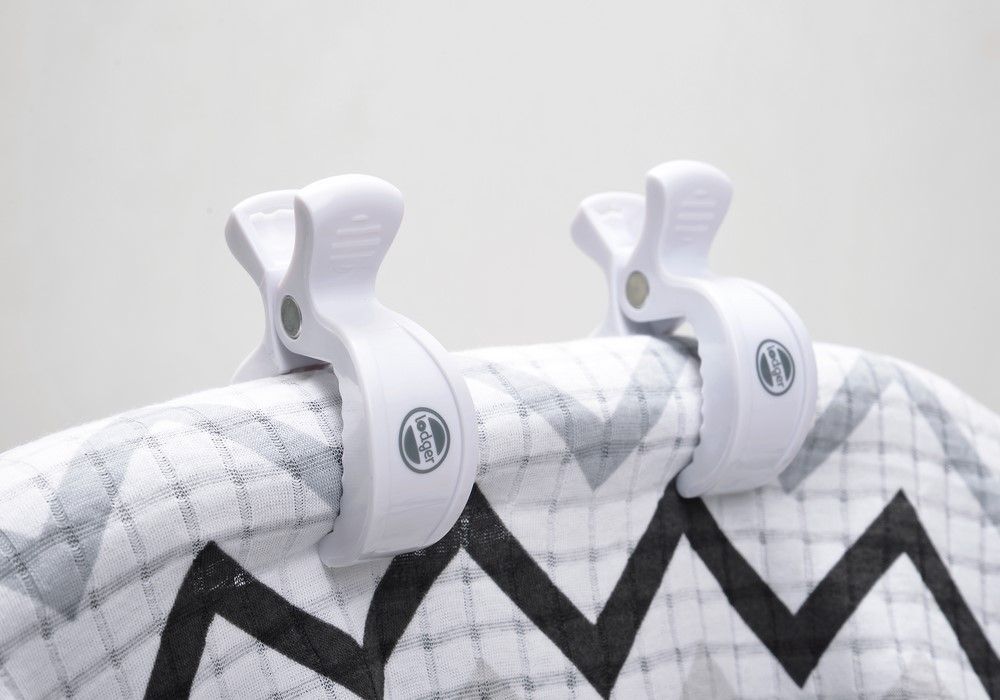 LODGER Swaddle Clip 2balení - více barev White - obrázek 2
