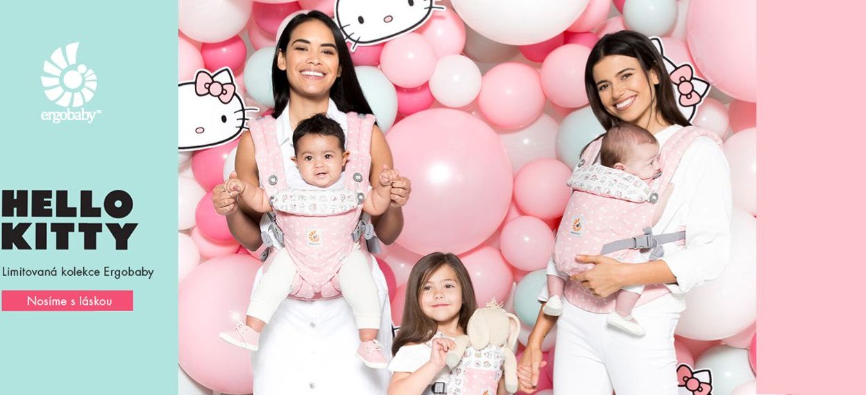 Ergobaby  NOSÍTKO PRO PANENKY - Hello Kitty Play Time - obrázek 3