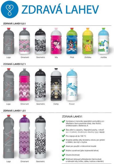 Termoobal na Zdravou lahev Cabrio - 0,5 l růžová - obrázek 4
