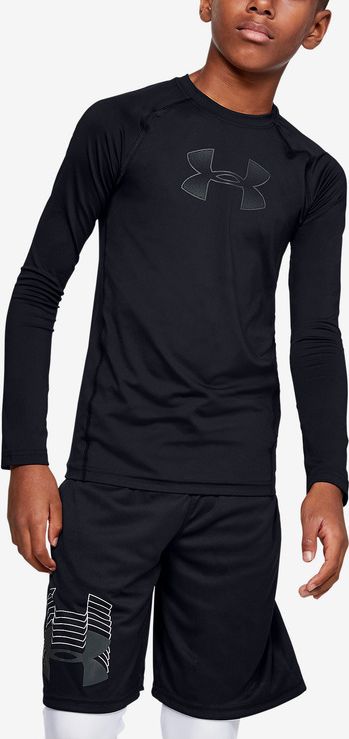 HeatGear® Armour Triko dětské Under Armour | Černá | Chlapecké | XS - obrázek 1