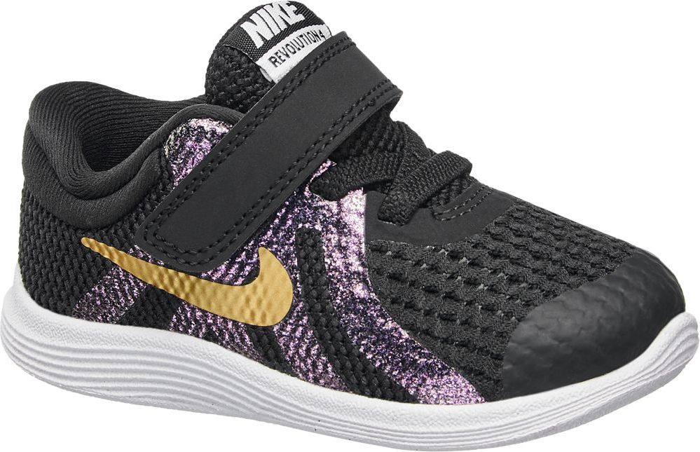 Deichmann - NIKE Černé dětské tenisky na suchý zip Nike Revolution 4 Toddler 26 černá - obrázek 1