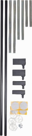 BABYDAN Prodloužení pro zábrany 7 cm, 2 ks, černé - obrázek 2