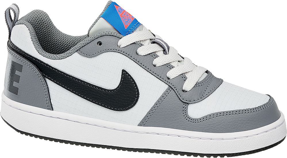 Deichmann - NIKE Bílo-šedé dětské slip-on tenisky Nike Court Borough 21 šedobílá - obrázek 1