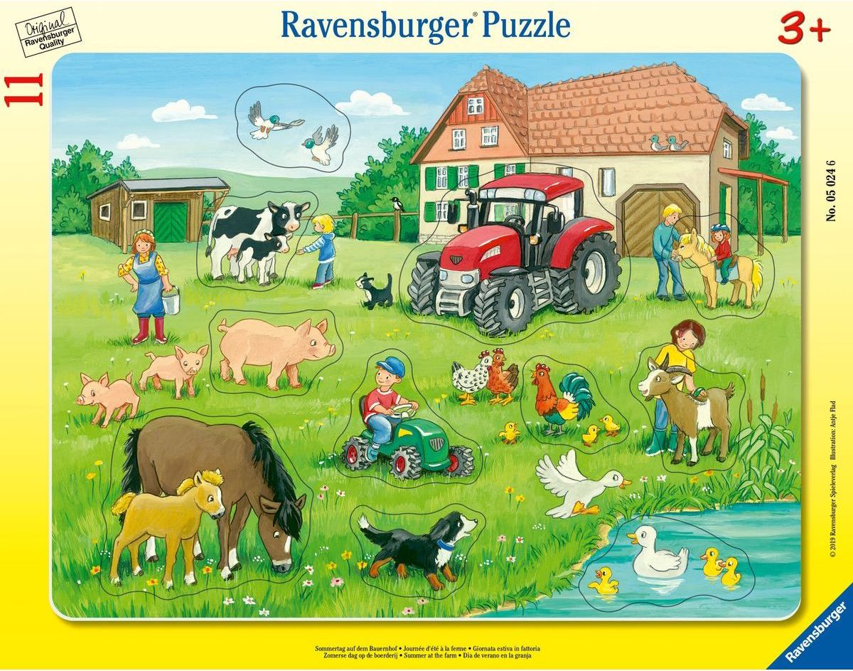 Ravensburger puzzle 050246 Letní den na statku 11 dílků - obrázek 1