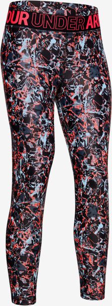 HeatGear® Legíny dětské Under Armour | Černá Červená Vícebarevná | Dívčí | S - obrázek 1