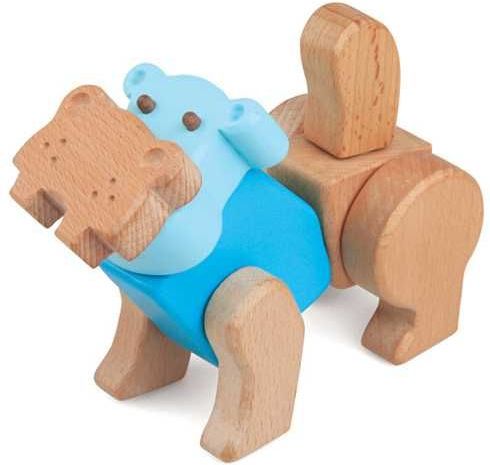 My Zoo Kreativní stavební sada - Hravá stavebnice Moje ZOO - Hroch - obrázek 1