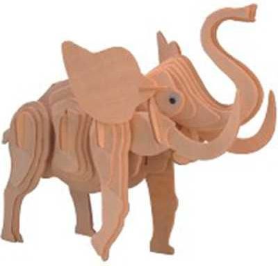 Woodcraft construction kit Woodcraft Dřevěné 3D puzzle velký slon - obrázek 3