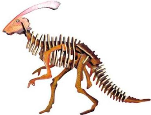 Woodcraft construction kit Woodcraft Dřevěné 3D puzzle Parasaurolophus - obrázek 2