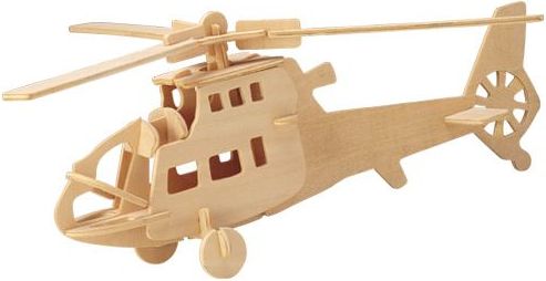 Woodcraft construction kit Woodcraft Dřevěné 3D puzzle vrtulník - obrázek 1