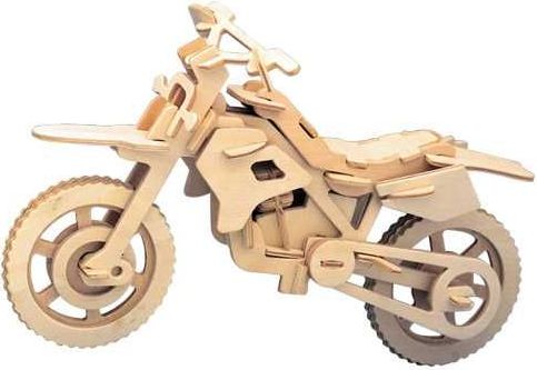 Woodcraft construction kit Woodcraft Dřevěné 3D puzzle motorka terénní - obrázek 2