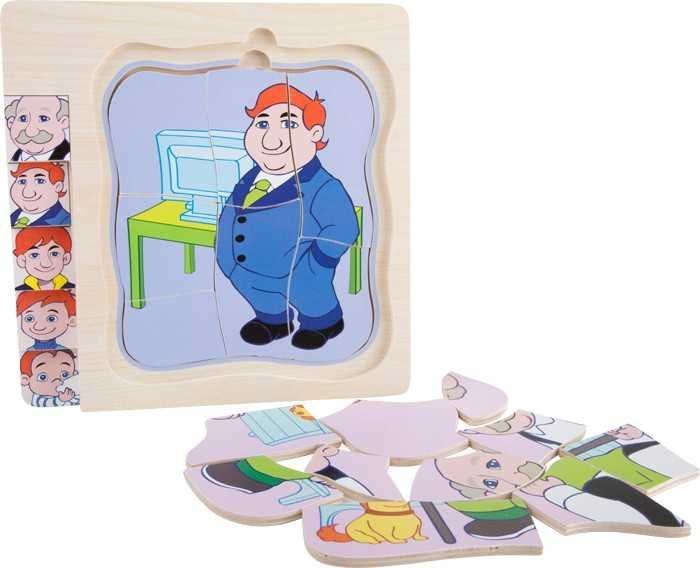 Small foot by Legler Small Foot Puzzle životní vývoj muže - obrázek 4