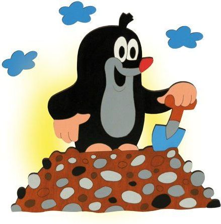 DoDo Dětská lampička krtek na hromádce - obrázek 1