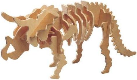 Woodcraft construction kit Woodcraft Dřevěné 3D puzzle Triceratops - obrázek 2