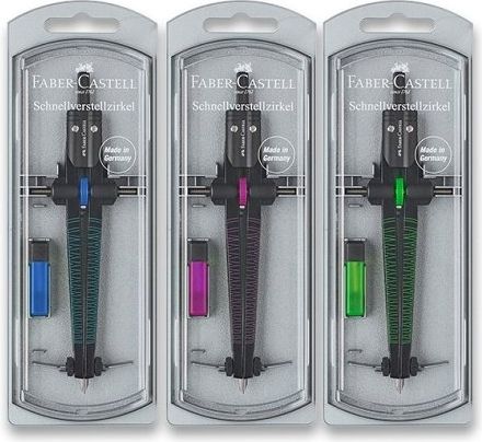 Kružítko Faber-Castell Quick Set Compass Twister mix barev - obrázek 1