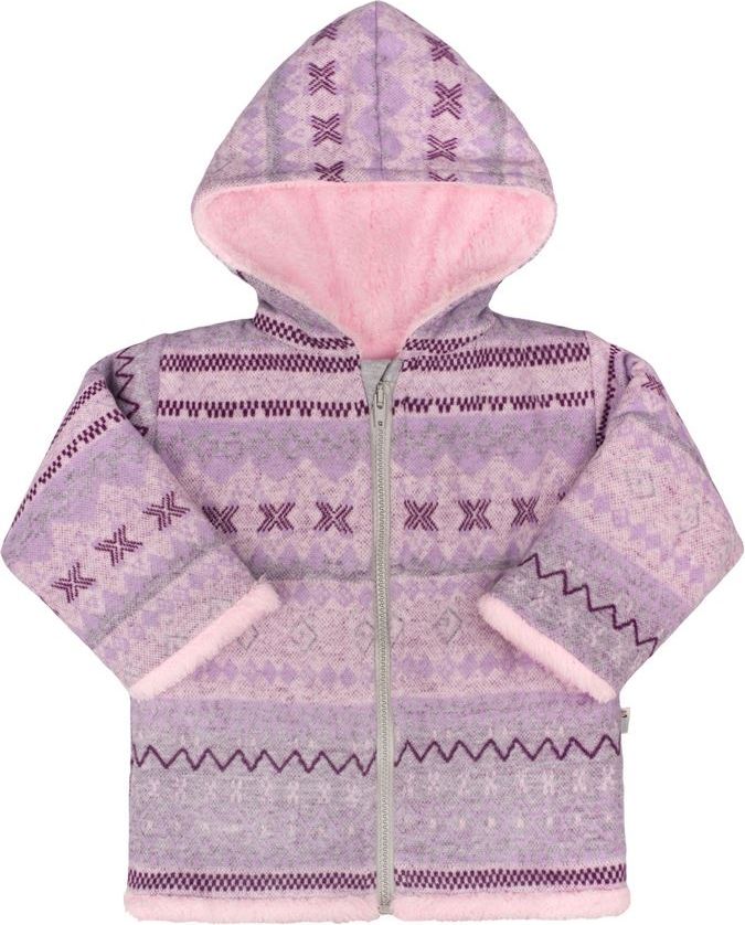 Zimní kojenecký kabátek Baby Service Etnik zima Varianta: růžová/74 (6-9m) - obrázek 1