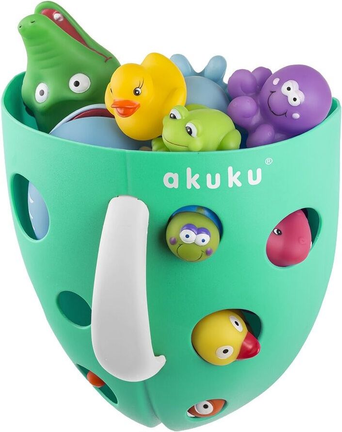 Plastový box na hračky do vany Akuku Varianta: mátový - zelená - obrázek 9