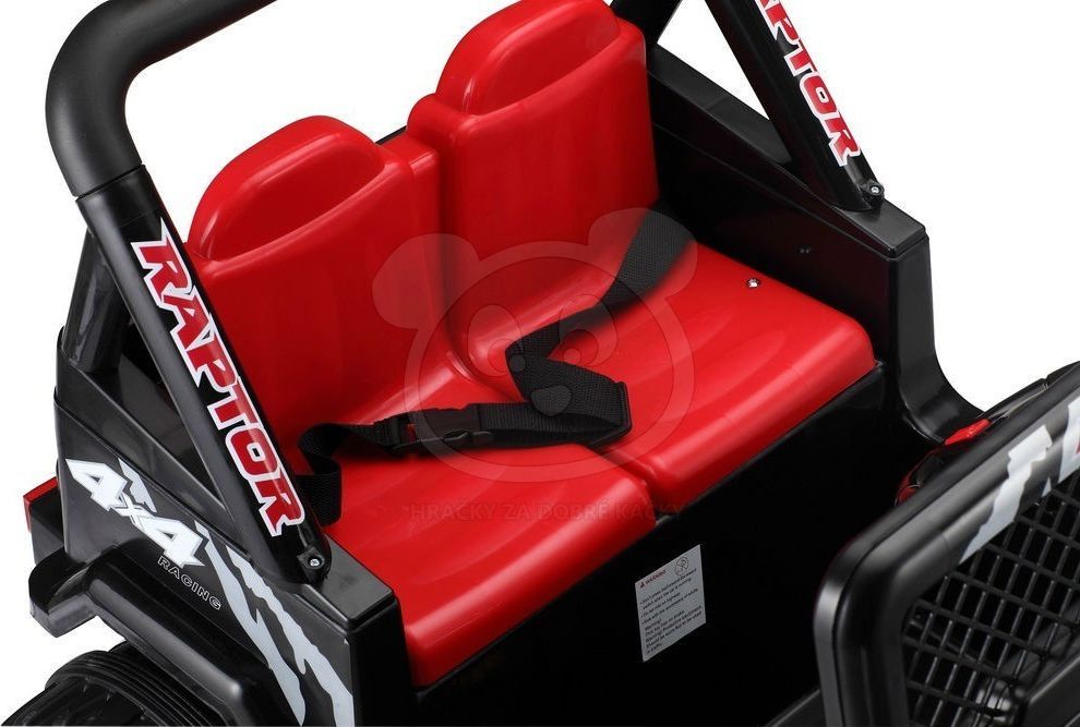 Elektrické autíčko Jeep Raptor, EVA kola, 2.4GHz - červené - obrázek 5