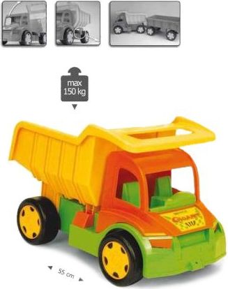 WADER GIGANT TRUCK sklápěcí auto NEW 65005 na písek - obrázek 2