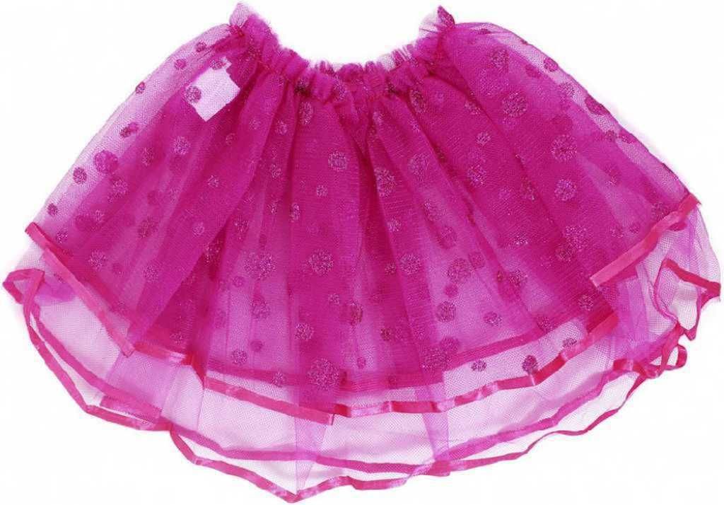 KARNEVAL Sukně TUTU růžová s flitry (104-150cm) 3-10 let KOSTÝM - obrázek 3