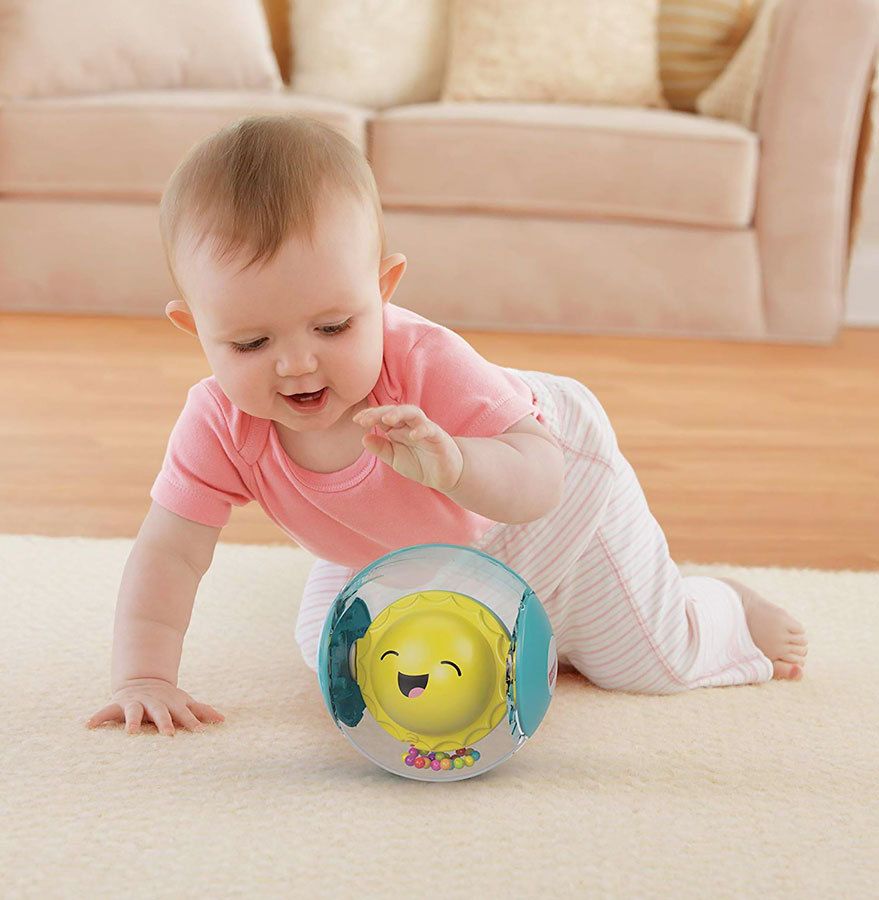 FISHER PRICE Baby chrastítko duhová kulička pro miminko - obrázek 4