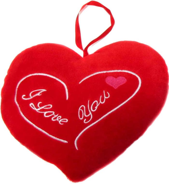 PLYŠ Srdce 20cm s nápisem I love you / Kiss me 2 druhy *PLYŠOVÉ HRAČKY* - obrázek 2