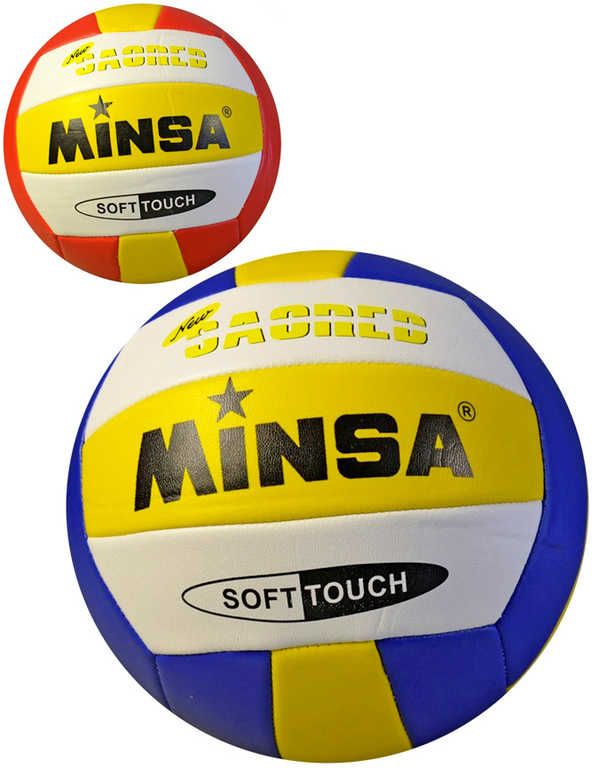Míč volejbalový 20cm Minsa 2 barvy v sáčku - obrázek 1