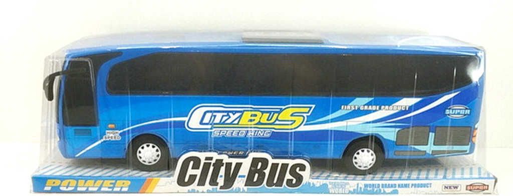 Autobus velký zájezdový na setrvačník 54cm plast - obrázek 1