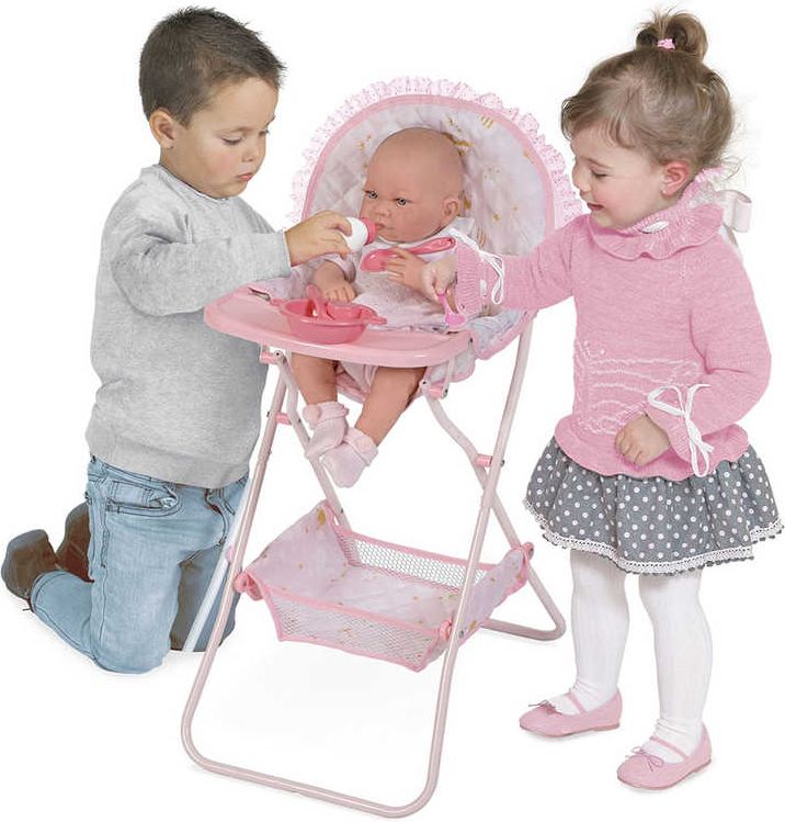 DECUEVAS Židlička jídelní Maria 2019 set s doplňky pro panenku miminko - obrázek 3
