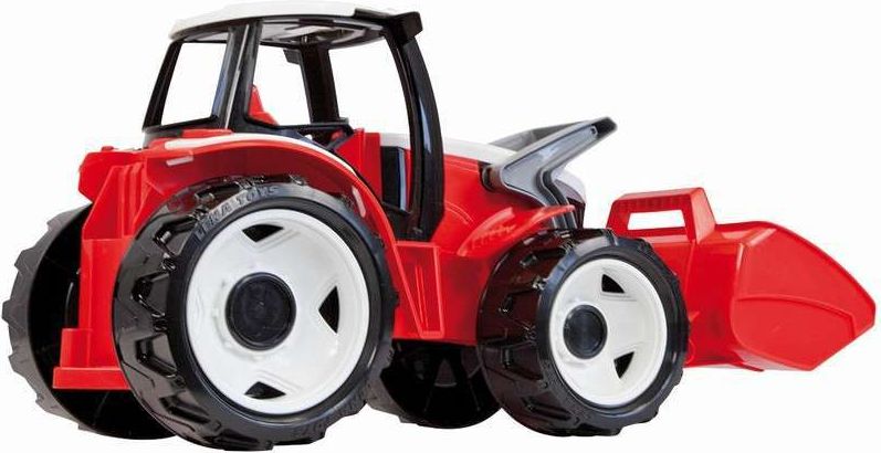LENA Traktor plastový se lžící červeno - bílý 62cm na písek - obrázek 2
