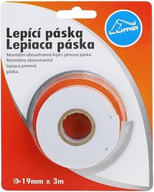 Lepící páska 19mmx3m oboustranná montážní - obrázek 1
