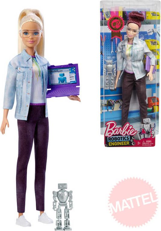 MATTEL BRB Panenka Barbie inženýrka robotiky tématický set s doplňky 4 druhy - obrázek 1