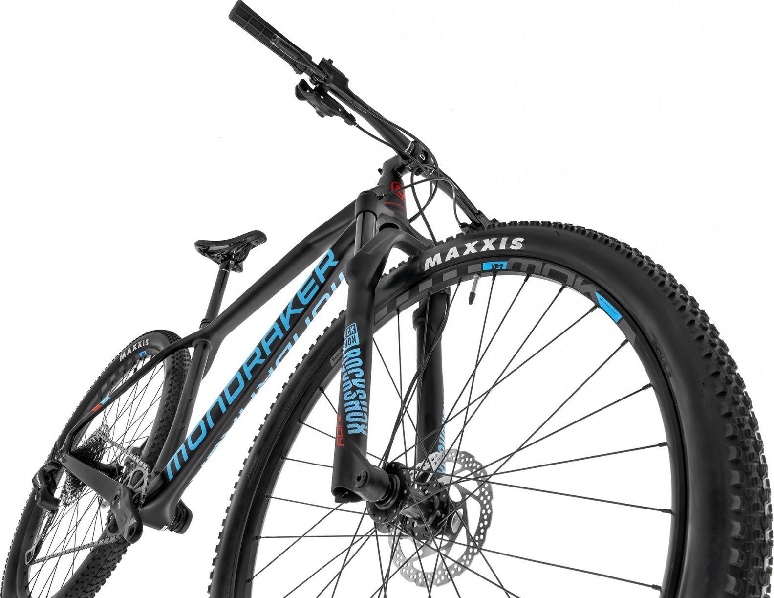 Mondraker Chrono Carbon 29 carbon/light blue/flame red XL - obrázek 4