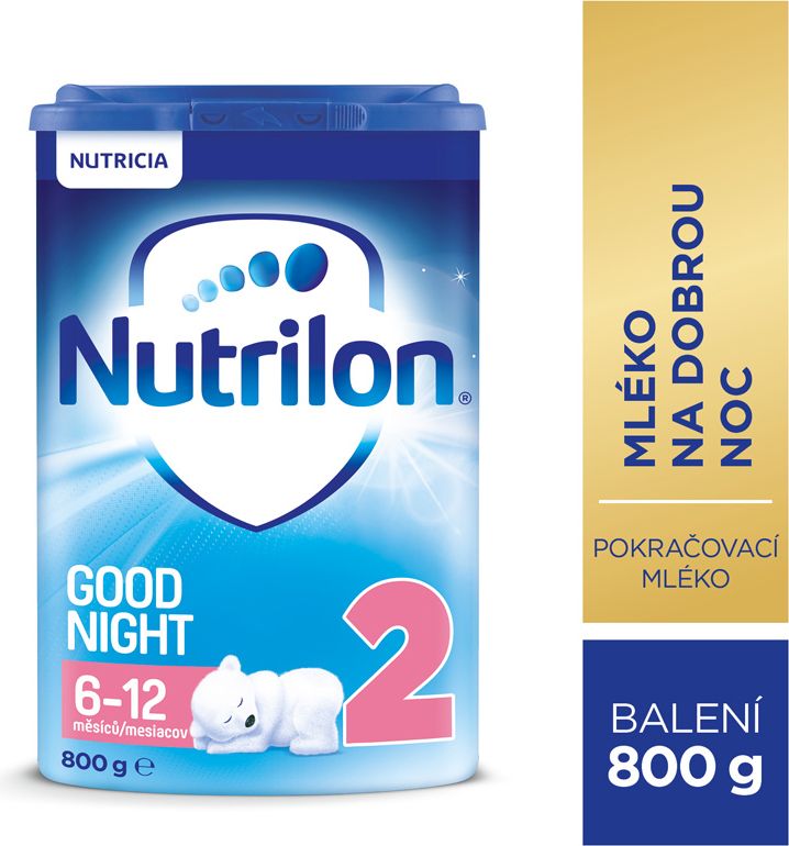 3x NUTRILON 2 ProNutra Good Night (800g) - kojenecké mléko - obrázek 2