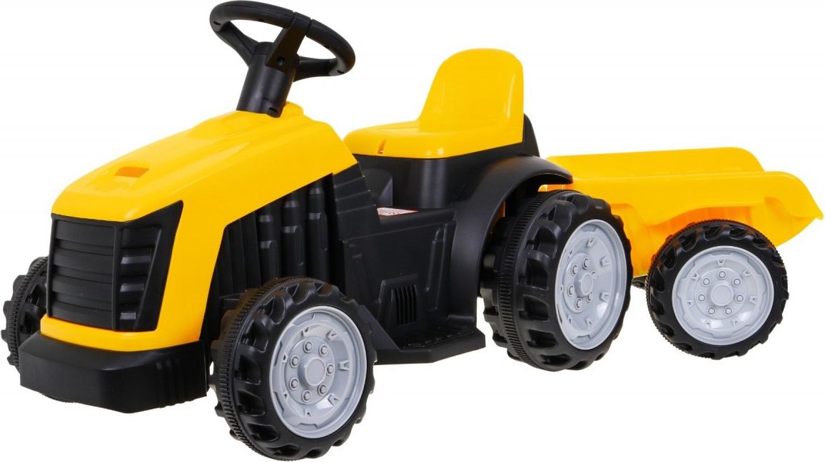 Mamido  Dětský elektrický traktor s přívěsem žlutý  R-PA.TR1908T.ZOL - obrázek 1