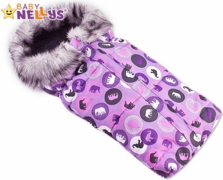 Fusák nejen do autosedačky Baby Nellys ® ESKYMO s kožíškem LUX - obrázek 1