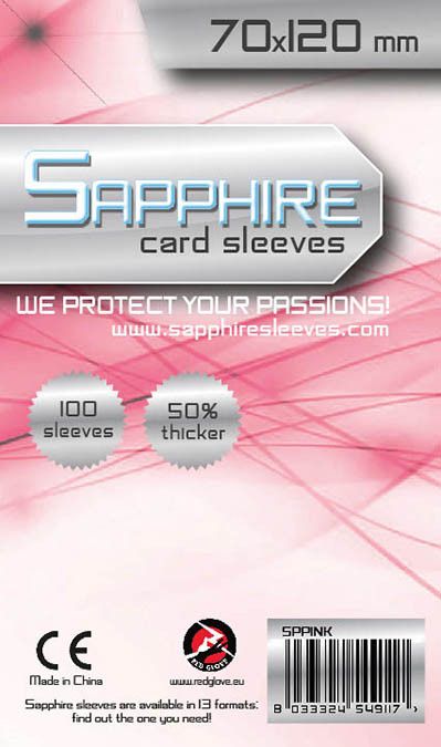 Red Glove Obaly na karty Sapphire Pink - (70x120 mm) 100 ks - obrázek 1