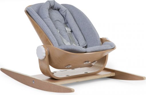Childhome Podložka do houpacího lehátka Wood Rock Jersey Grey - obrázek 1