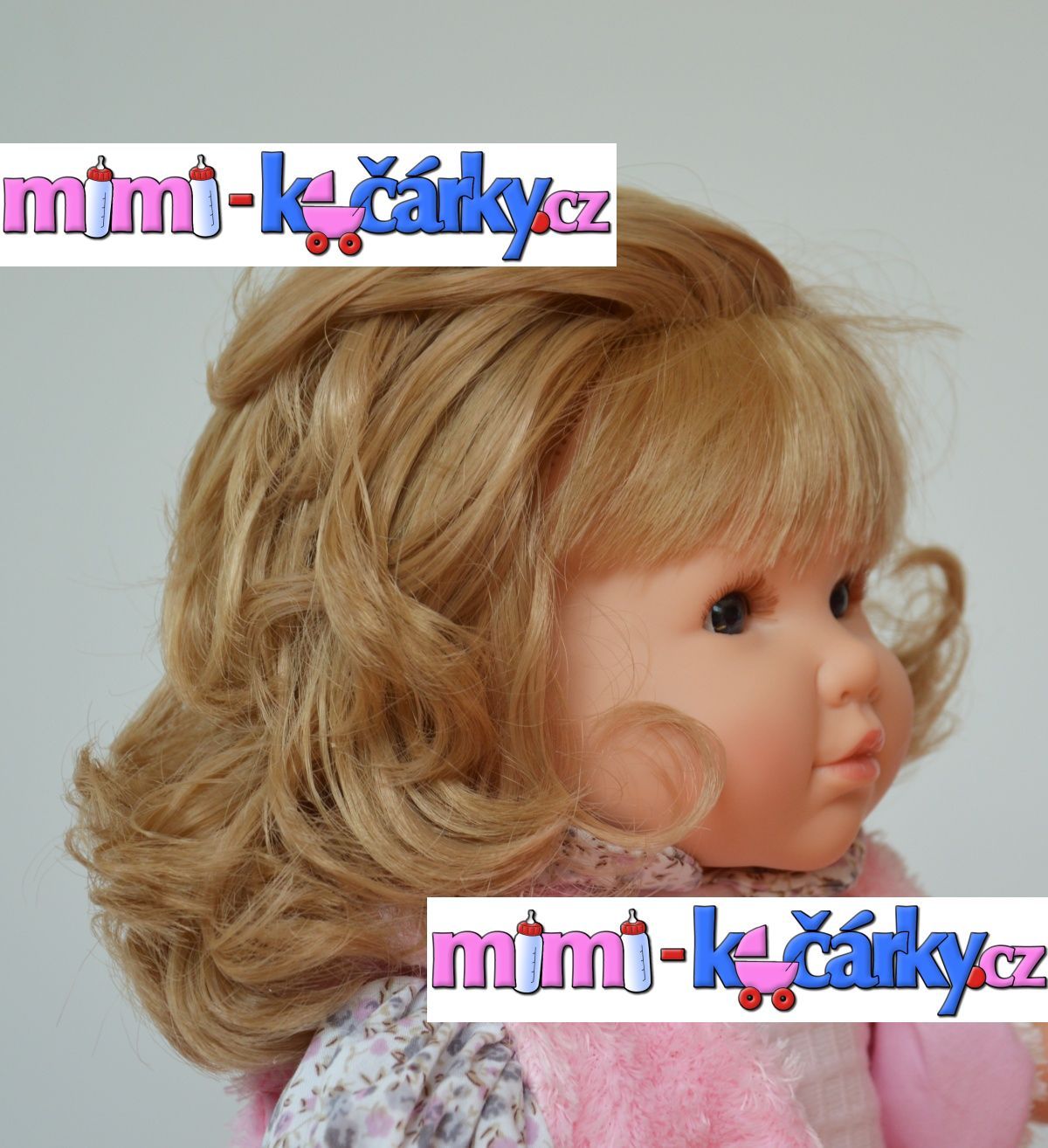 Panenka mluvící Berbesa Sandra s kloboučkem 42cm - obrázek 4