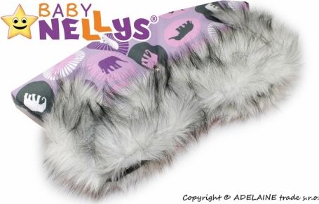 Rukávník ke kočárku s kožešinkou Baby Nellys ® flees LUX Eskymo - obrázek 1