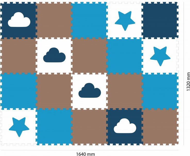 MINIDECKFLOOR PĚNOVÉ PUZZLE 20 DÍLŮ - HVĚZDA A MRAK - obrázek 2