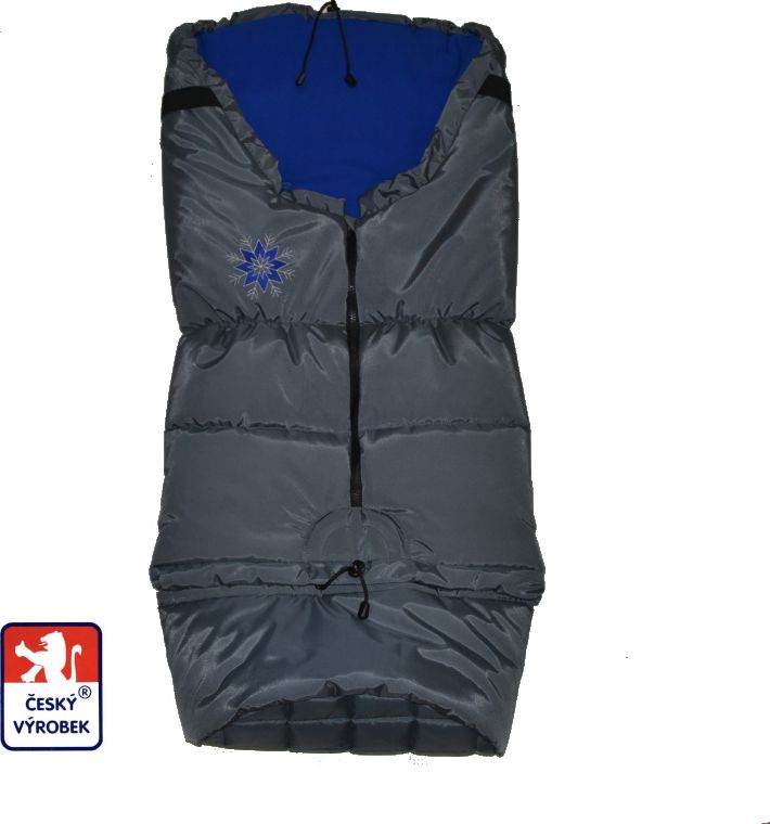 Zimní fusak do kočárku Dětský svět winter sport šedá/royal - obrázek 1