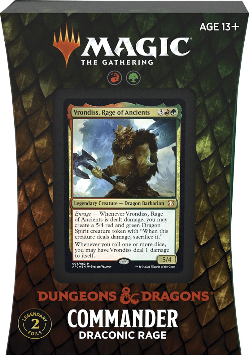 Wizards of the Coast MTG - Adventures in the Forgotten Realms Commander Deck Varianta: D&D Commander Vrondiss Red/Green - obrázek 1