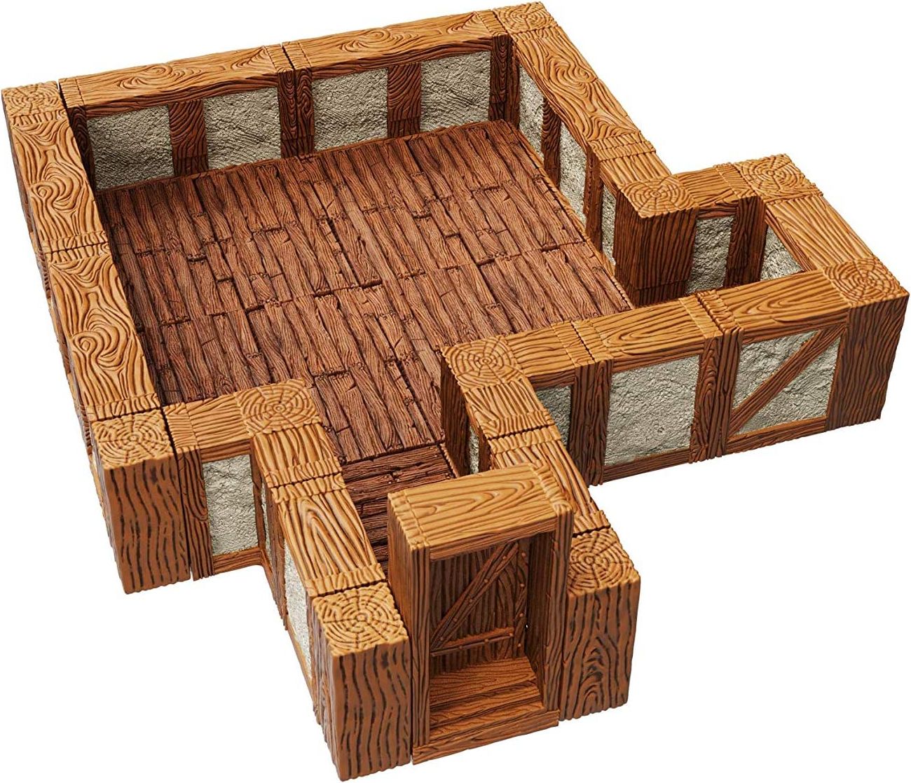 WizKids WarLock Tiles: Expansion Pack - 1 in. Town & Village Straight Walls - obrázek 2