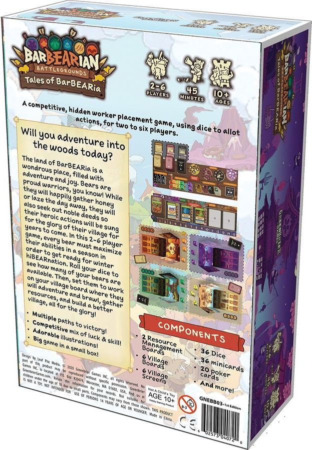 GreenBrier Games Barbearian Battlegrounds Tales of Barbearia - obrázek 2
