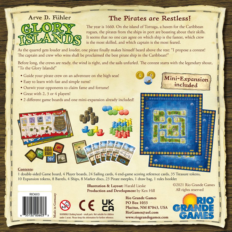Rio Grande Games Glory Islands - obrázek 2