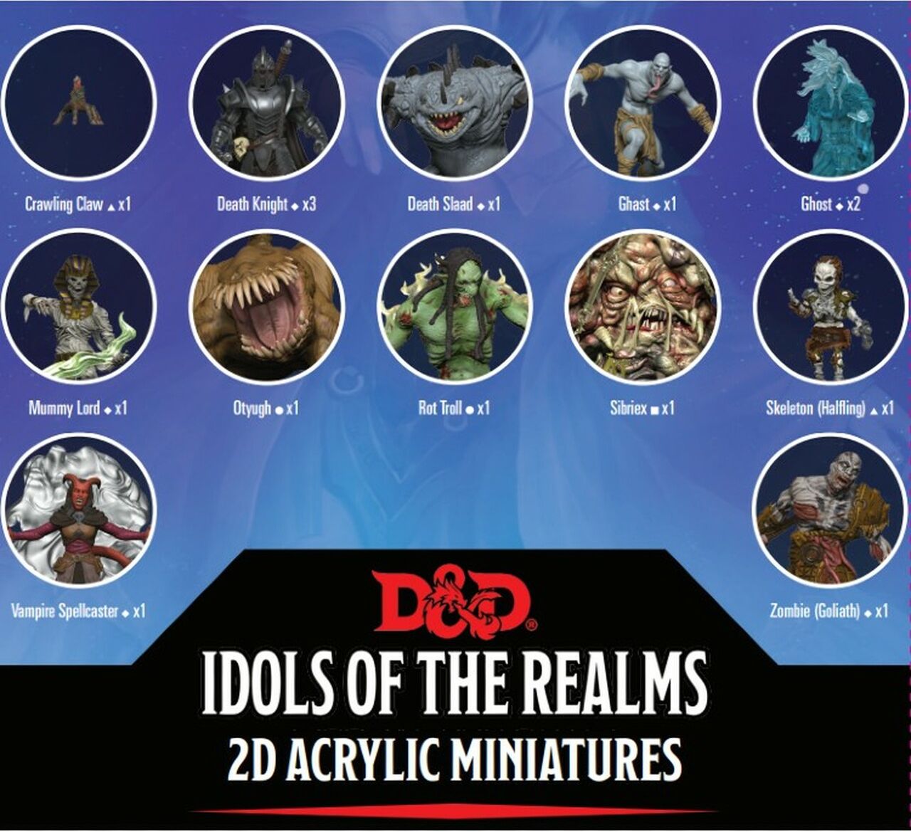 WizKids D&D Idols of the Realms: Boneyard: 2D Set 1 - obrázek 1
