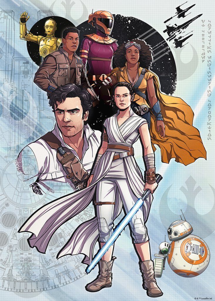 RAVENSBURGER Puzzle Star Wars: Vzestup Skywalkera 2, 1000 dílků - obrázek 1