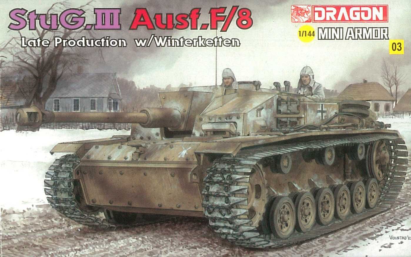 DRAGON Model Kit tank 14103 - StuG.III Ausf.F/8 (1:144) - obrázek 1