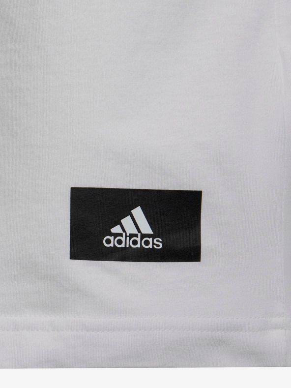 B FI 3S Tee Triko dětské adidas Performance | Bílá | Chlapecké | 104 - obrázek 4